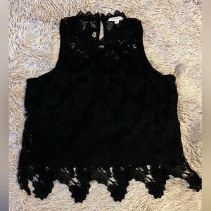 ⚡️SALE- Rebellion Black Lace Top, Size Medium.